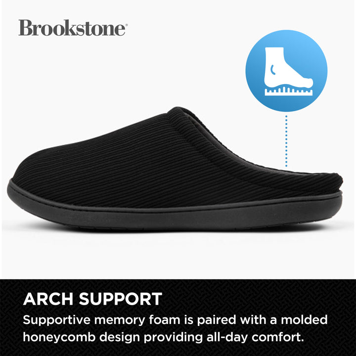 Brookstone Classic Comfort Memory Foam Slippers - Men's
