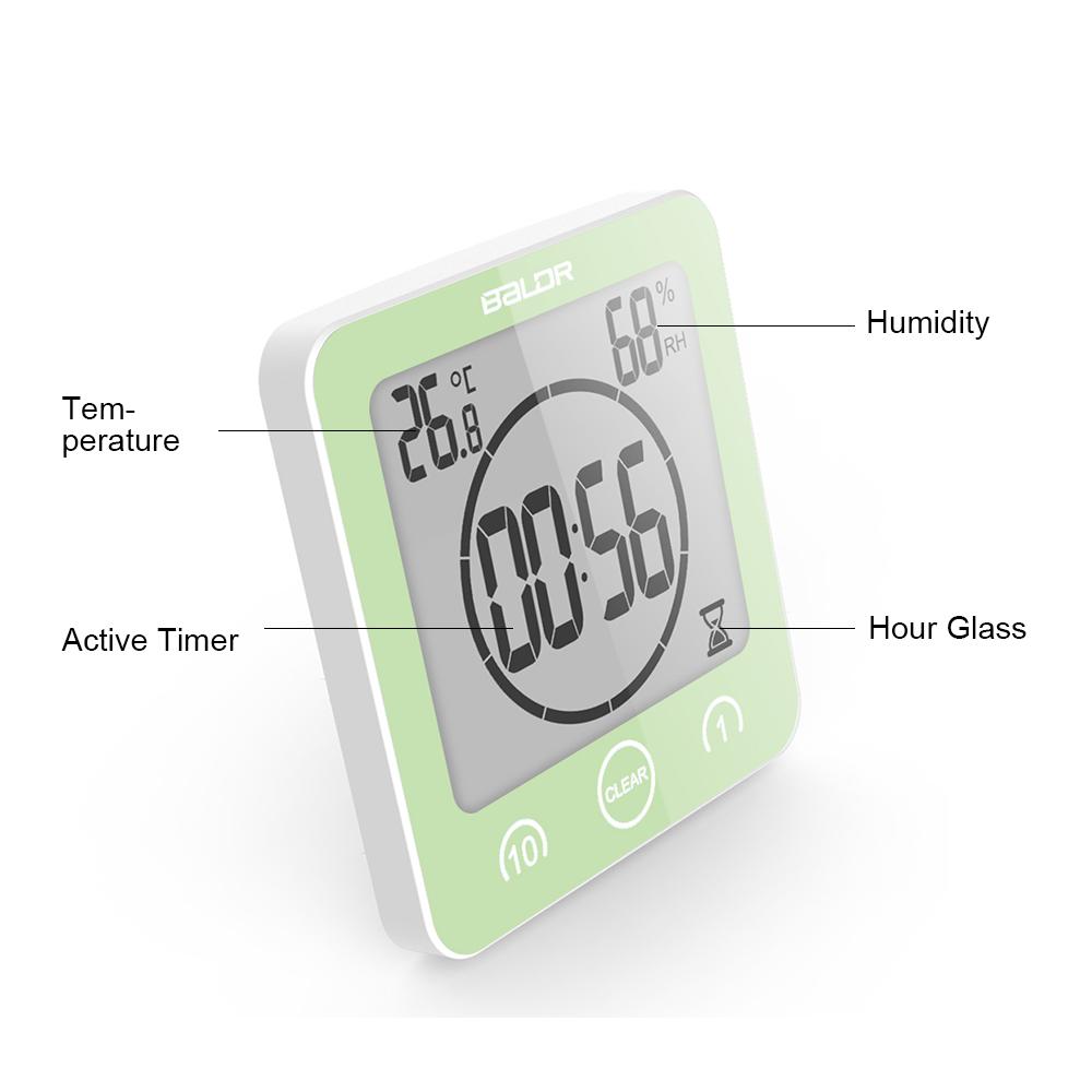 BALDR Waterproof Shower Clock - Reliable Waterproof Clock for Showers