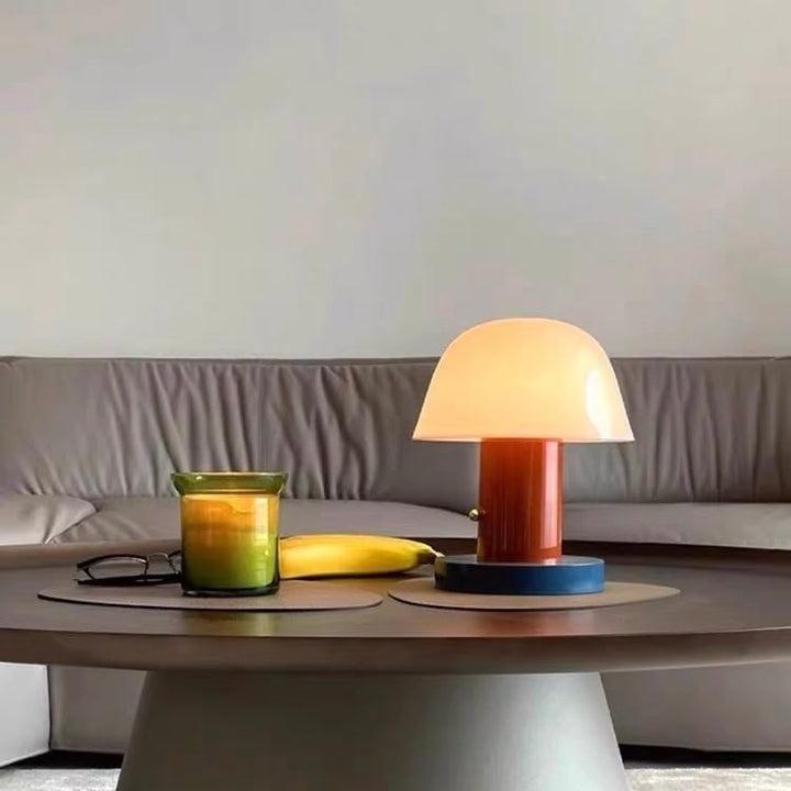 Nordic Cute Mushroom Setago Table Lamp - Dimmable Portable Quirky Nursery Light by INSPECIAL HOME