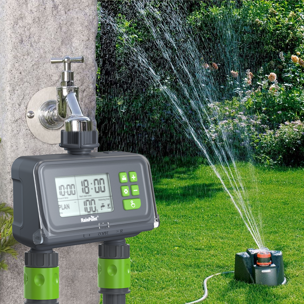 2 Zone Water Timer for Garden Hose