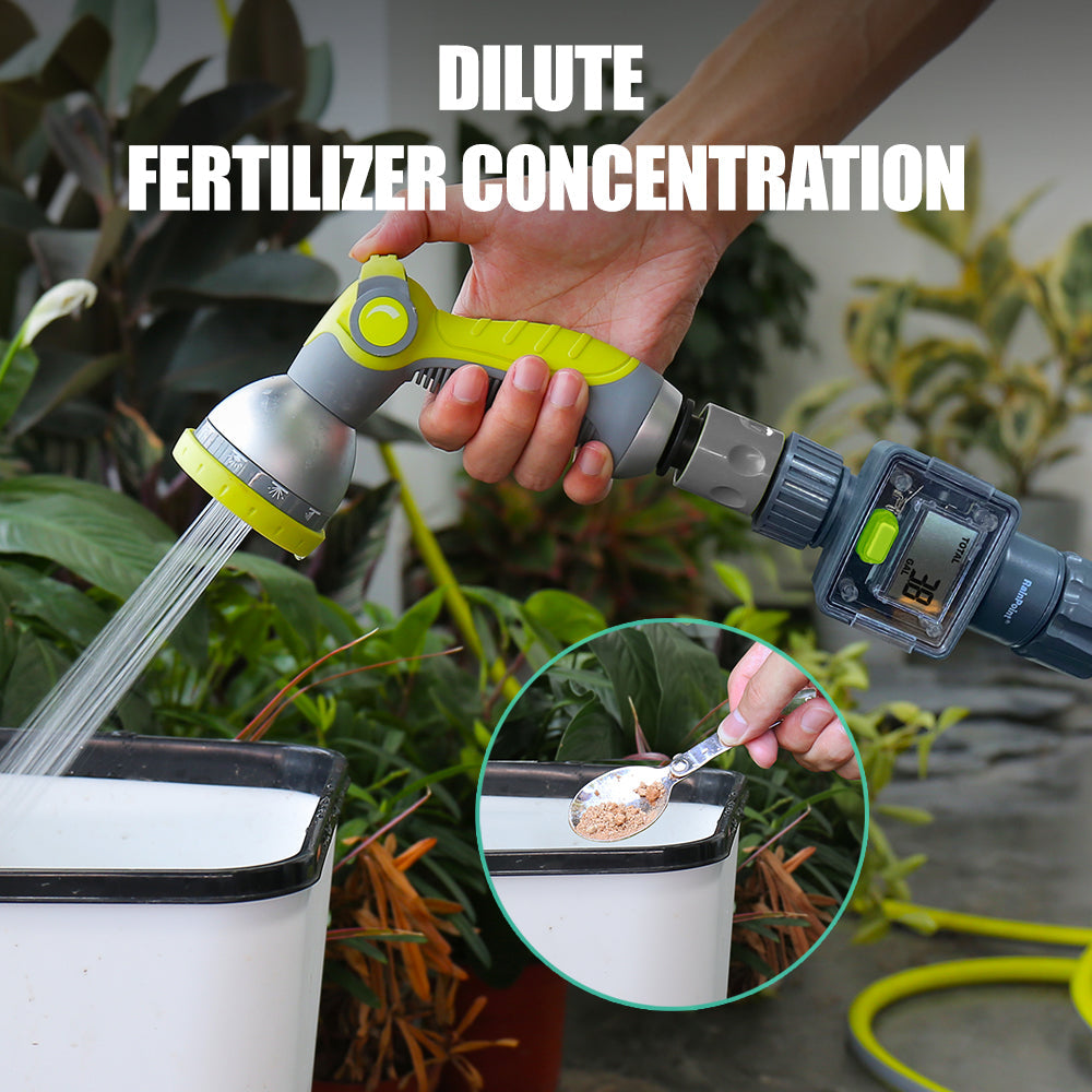 Digital Garden Hose Water Flow Meter