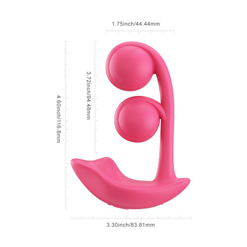Melody Pressure Sensing App-Controlled Twin Balls Intimate Massager