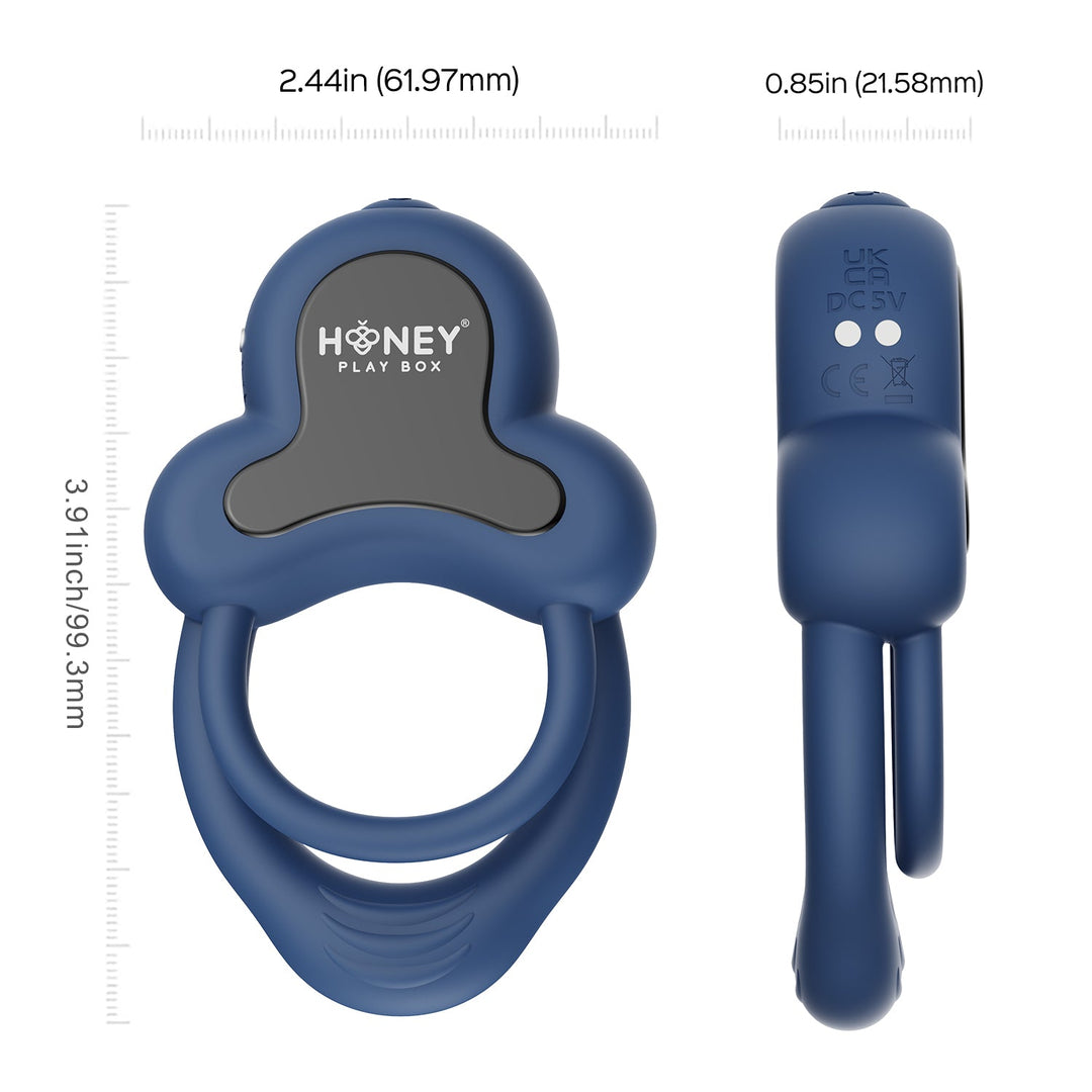 Anello-App-Controlled Vibrating Double Intimate Ring Brookstone Anello-App-Controlled Vibrating Double Intimate Ring Brookstone