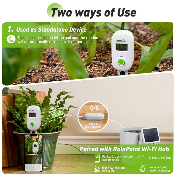 Smart Digital Wireless Plant Moisture Meter