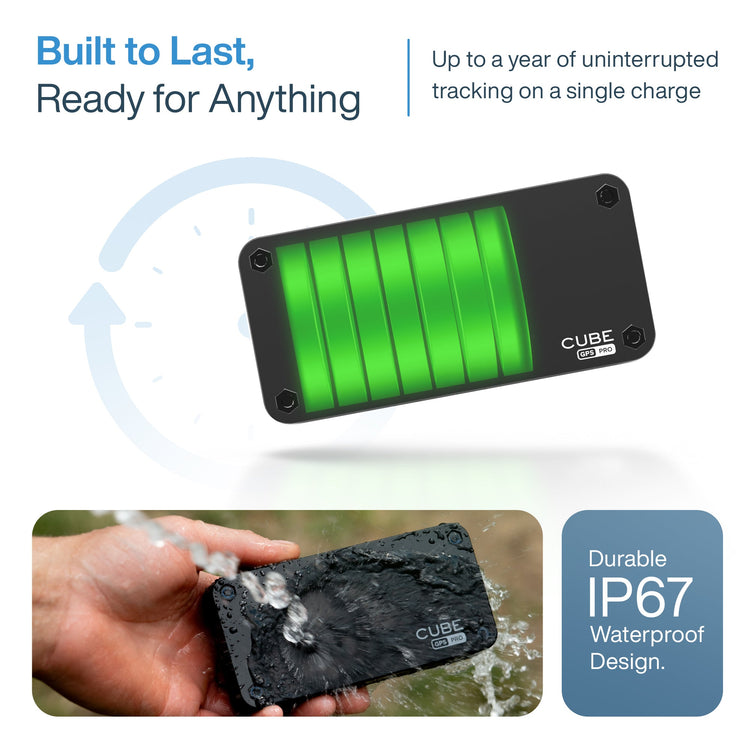 Cube GPS PRO Tracker: Magnetic GPS Tracker | 1 Year Battery Life | 4G LTE | Real-Time Tracking by Cube Tracker