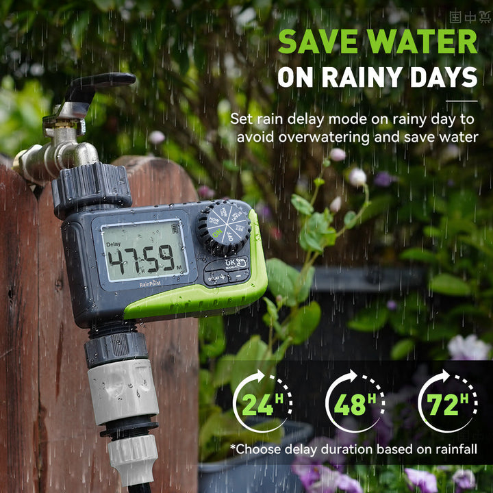 RAINPOINT Single-Outlet Programmable Sprinkler Timer