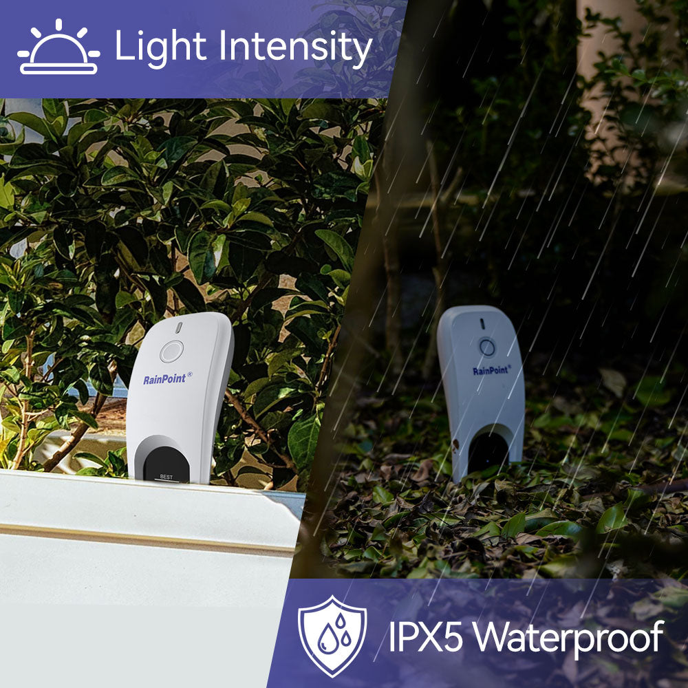 RainPoint Wi-Fi Soil Moisture & Temperature Monitor – Smart Garden & Farm Sensor with Gateway Hub