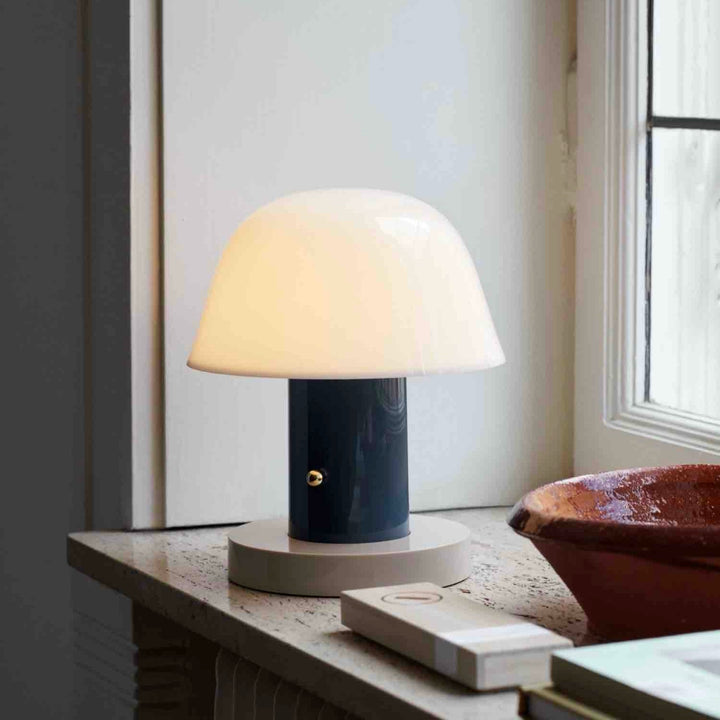 Nordic Cute Mushroom Setago Table Lamp - Dimmable Portable Quirky Nursery Light by INSPECIAL HOME