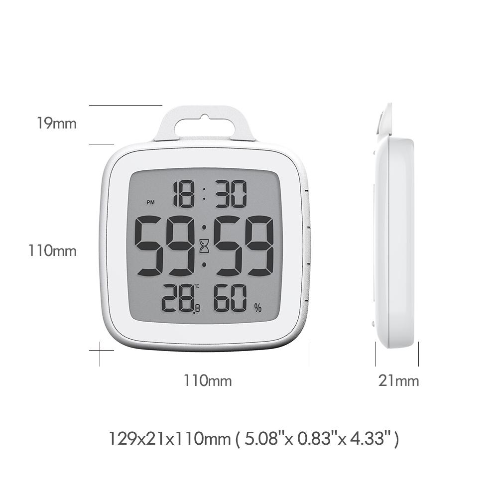 BALDR Waterproof Shower Clock With Timer for Bathrooms