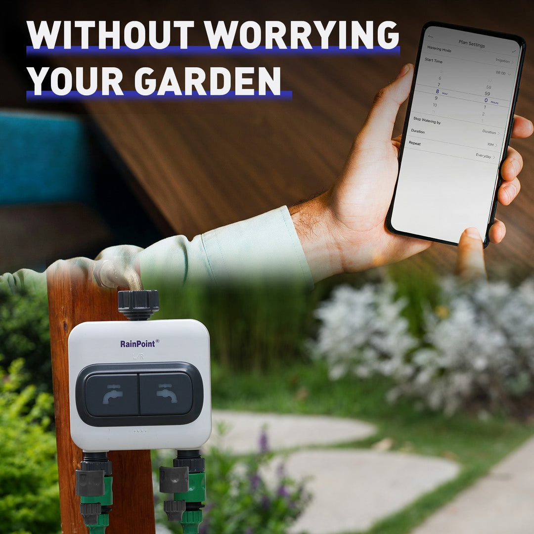 RAINPOINT 2-Zone Wi-Fi Sprinkler Timer