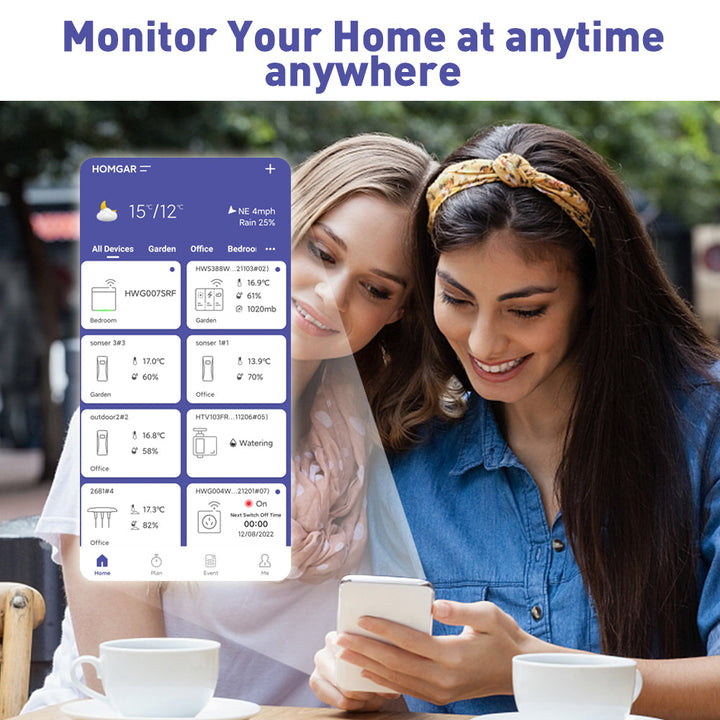 BALDR Wi-Fi Weather Station – Smart Indoor & Outdoor Thermometer with App & Real-Time Forecast