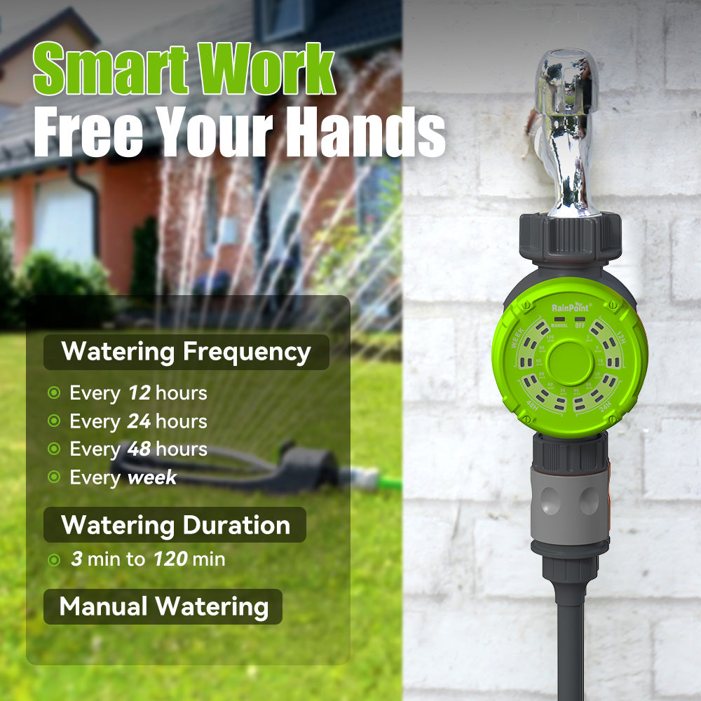 RainPoint Water Timer for Outdoor Hose Faucet
