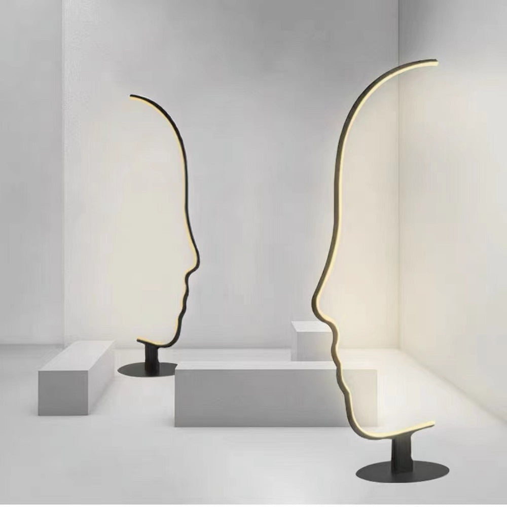 Face shape Floor Lamp in minimalist style
