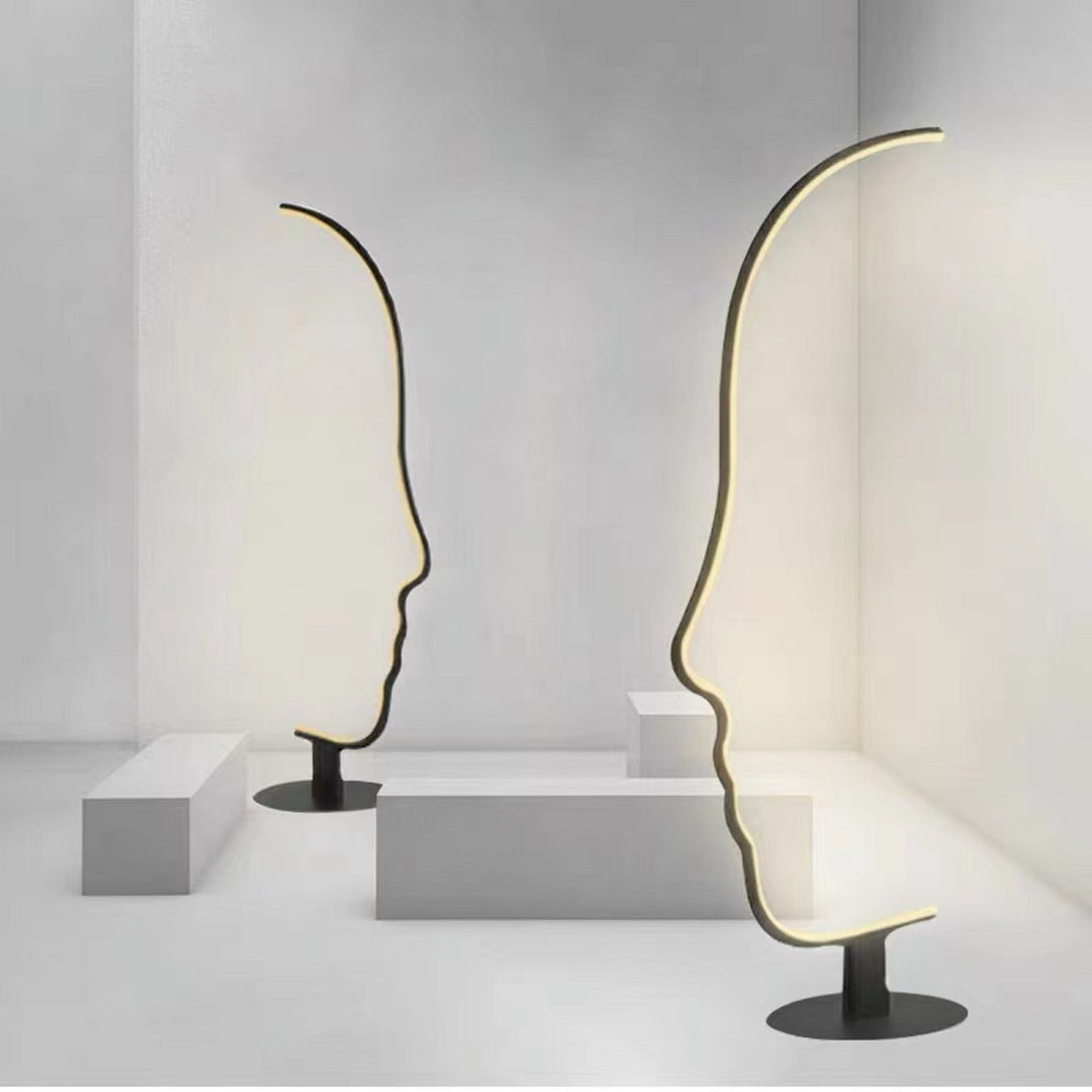 Face shape Floor Lamp in minimalist style