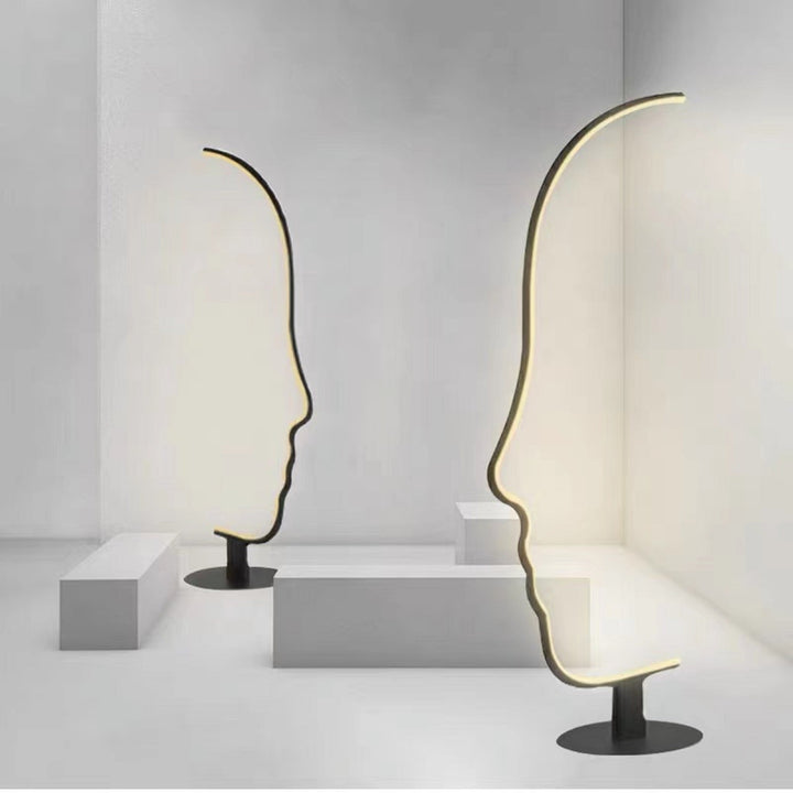 Face shape Floor Lamp in minimalist style