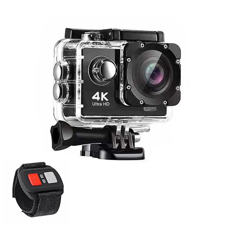 4K  Waterproof All Digital UHD WiFi Camera + RF Remote and Accessories