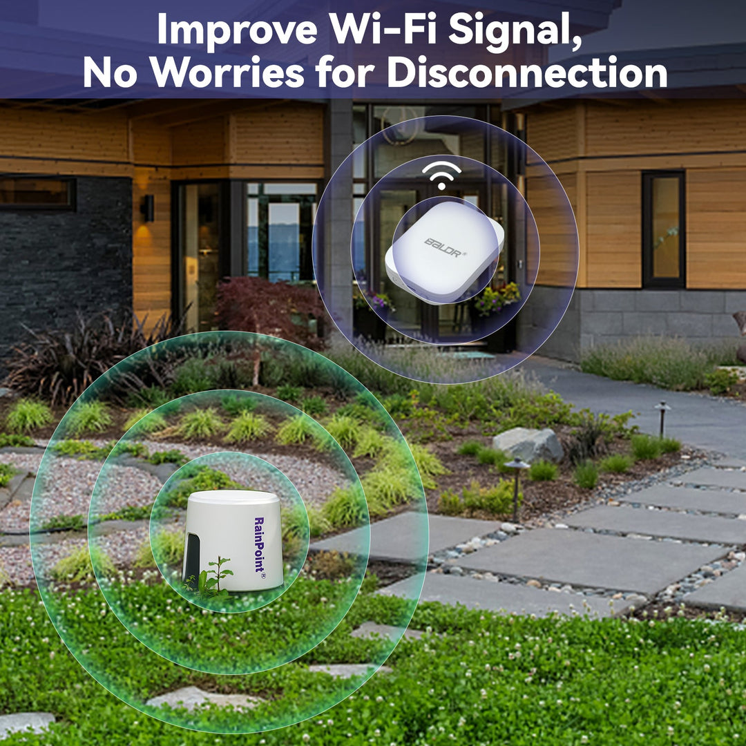 RainPoint Wireless Wi-Fi Digital Rain Gauge with Gateway Hub
