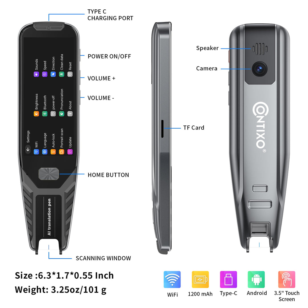 Contixo P1 Smart Scanning Translator Pen