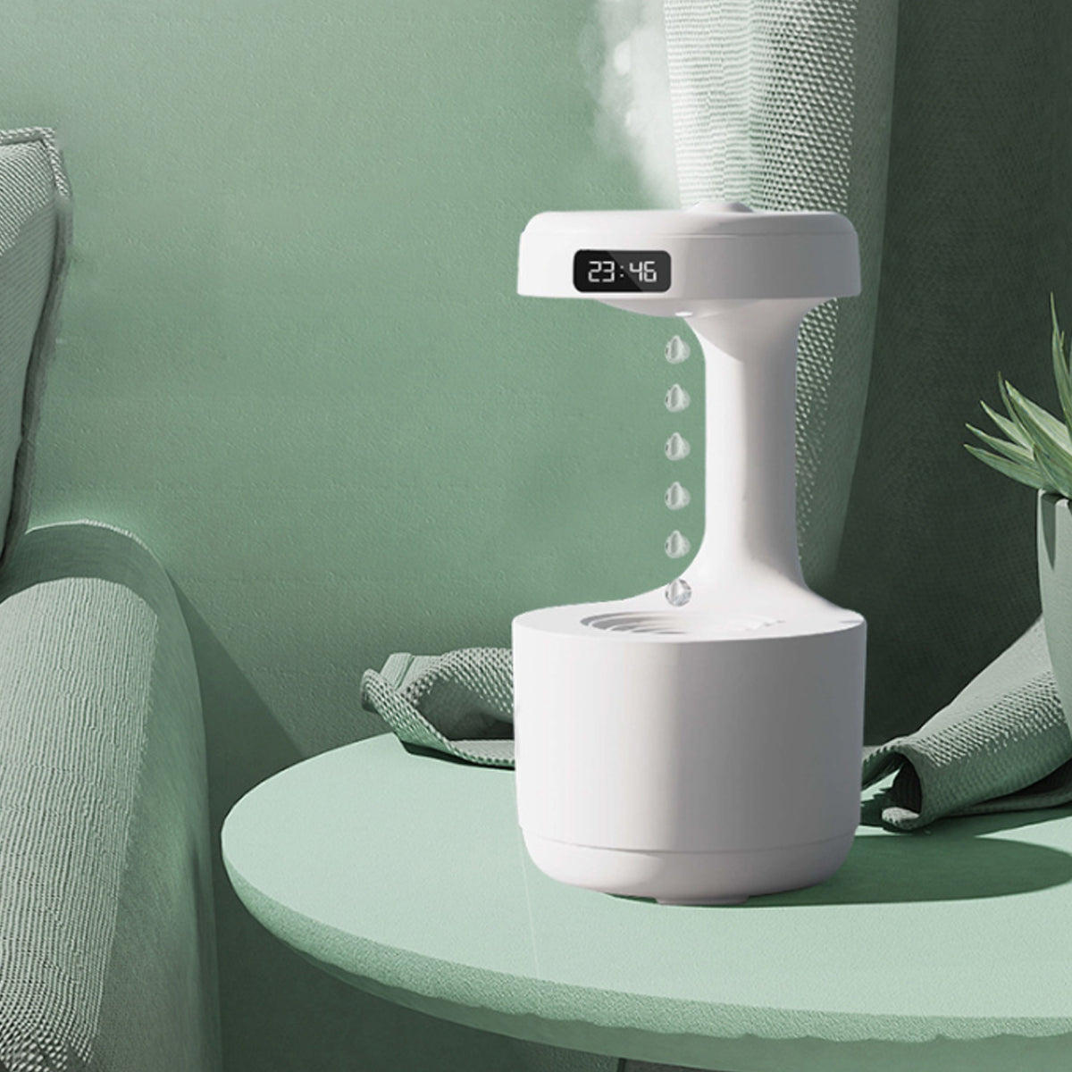 Artistic Anti Gravity Humidifier And Night Light – Brookstone