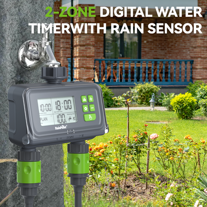 2 Zone Water Timer for Garden Hose