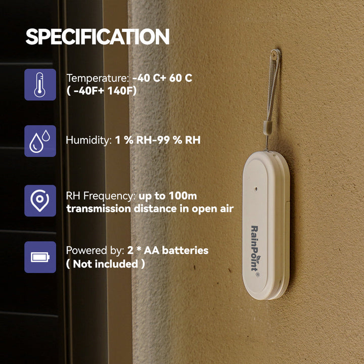 RainPoint Wireless Weather Stations Remote Weather Sensor