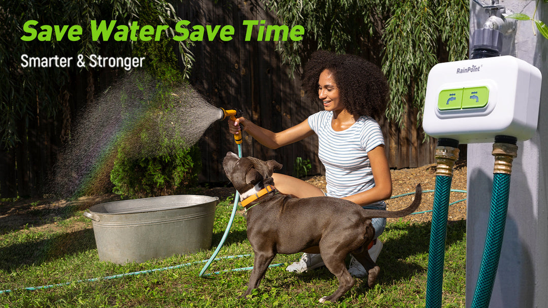 2-Zone Wireless Smart Water Timer with Hub for Outdoor Irrigation