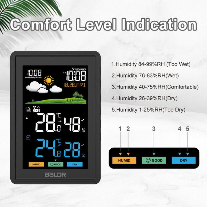 BALDR Weather Station Wireless Indoor Outdoor Thermometer