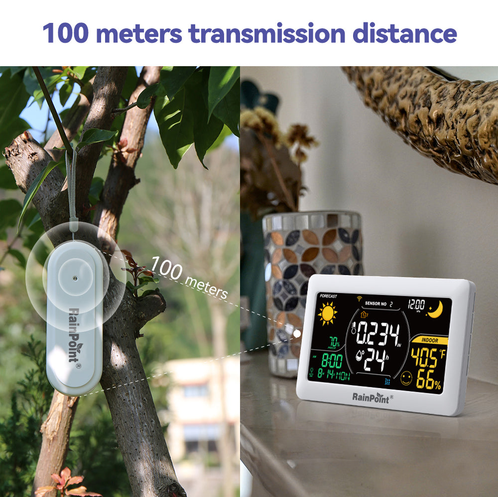 BALDR Wi-Fi Weather Station – Smart Indoor & Outdoor Thermometer with App & Real-Time Forecast