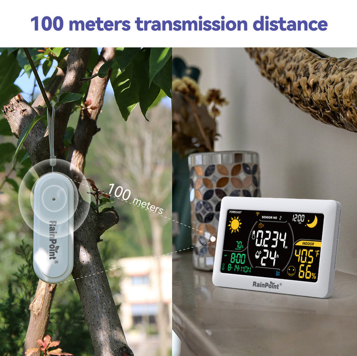 BALDR Wi-Fi Weather Station – Smart Indoor & Outdoor Thermometer with App & Real-Time Forecast