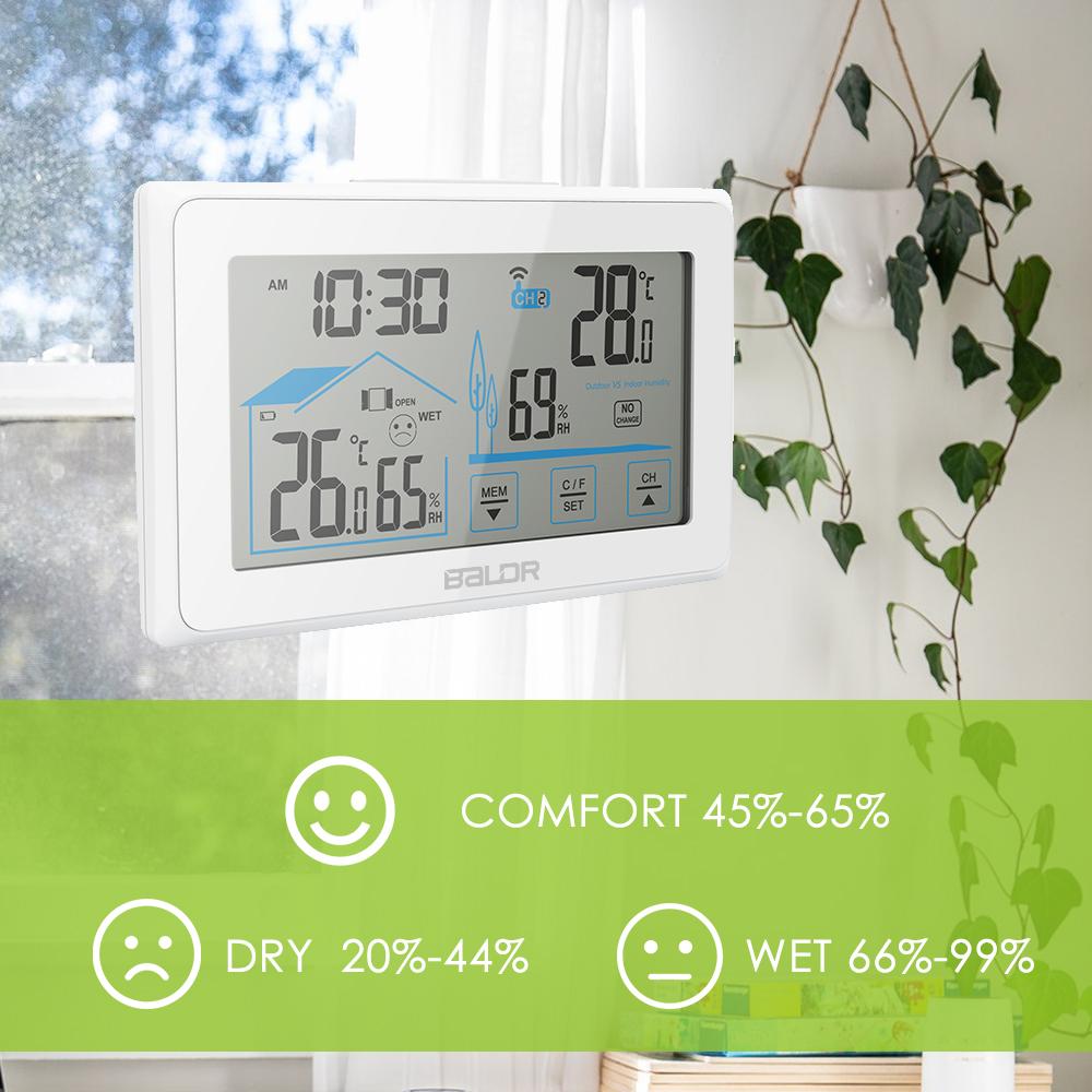 BALDR Wireless Weather Station, Digital Thermometer & Hygrometer (Indoor&Outdoor),