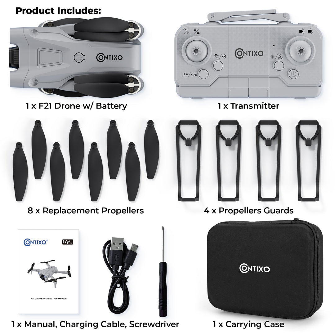 Contixo F21 Elite Sky Remote Control Beginner Drone With 1080P HD Camera
