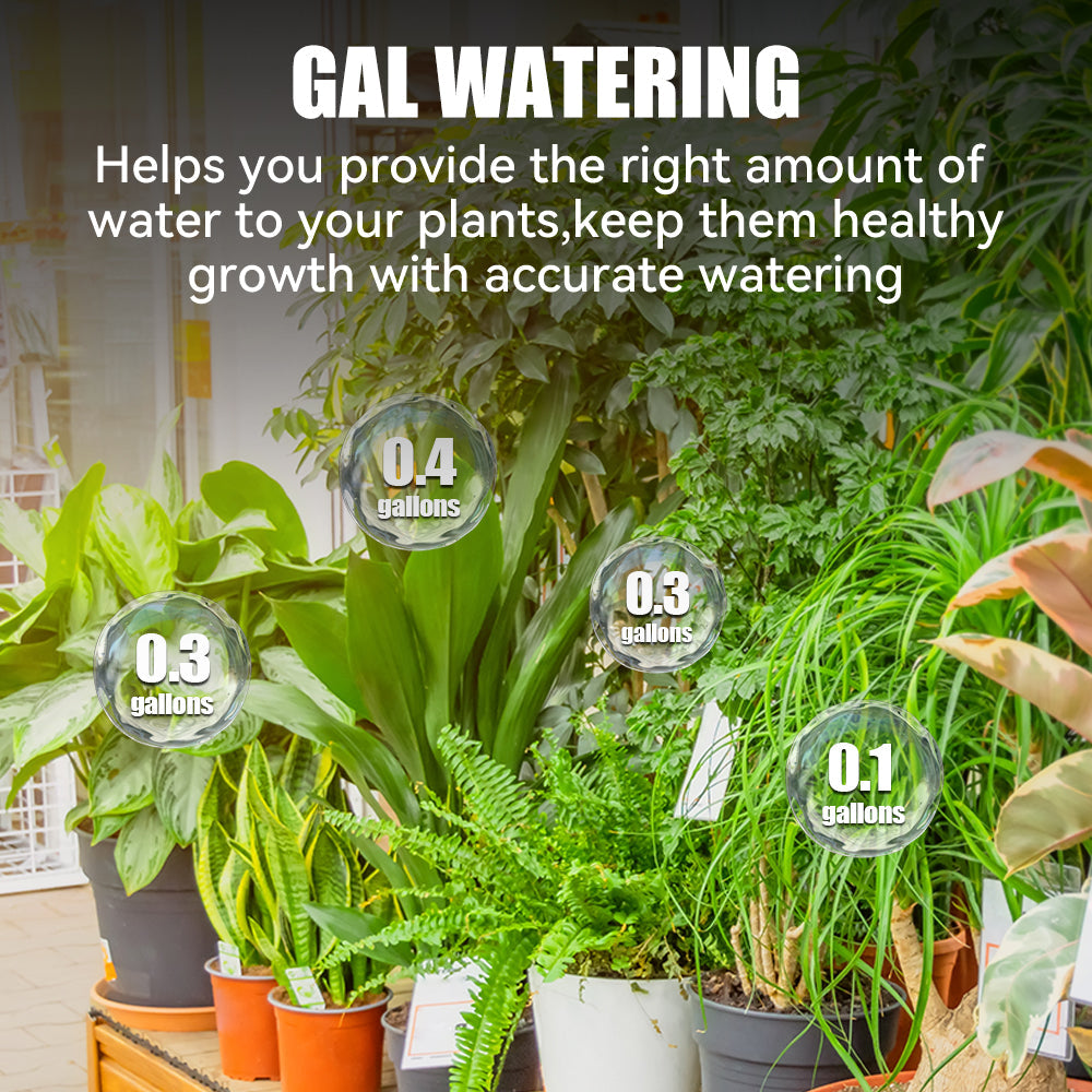 indoor watering hose for house plants Rainpoint Digital Garden Hose Flow Meter with Real-Time Tracking and Usage Alert for Outdoor Plants
