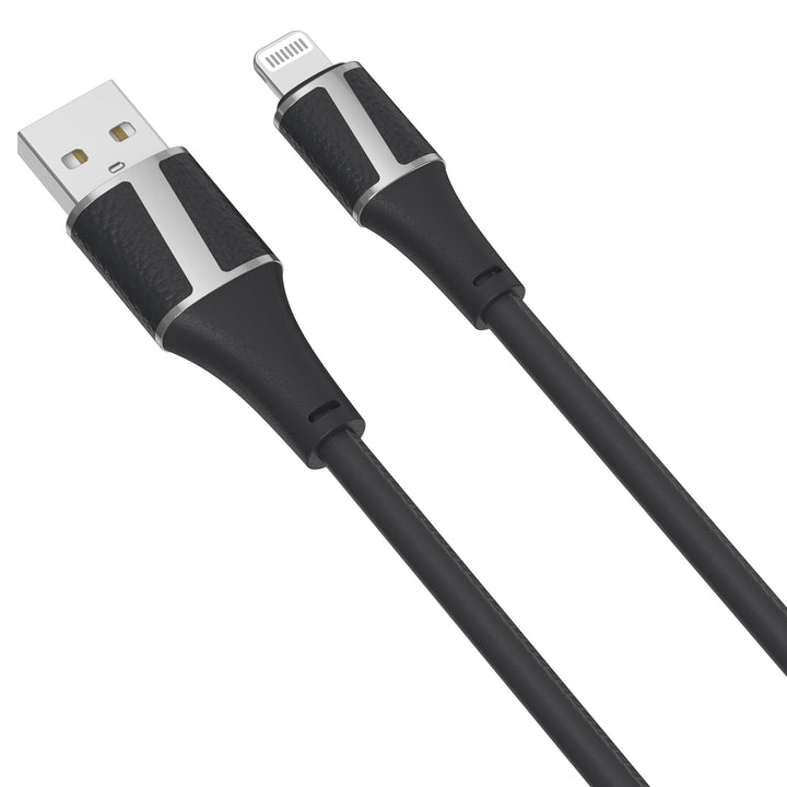 Brookstone Leather MFI Certified Lightning Sync & Charge Cable- 4ft, 6ft, 10ft