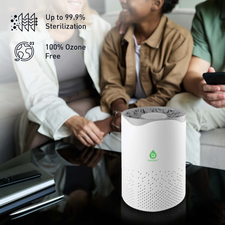 Pursonic Air Purifier with 6-Pack Premium Essential Oils Collection by Pursonic