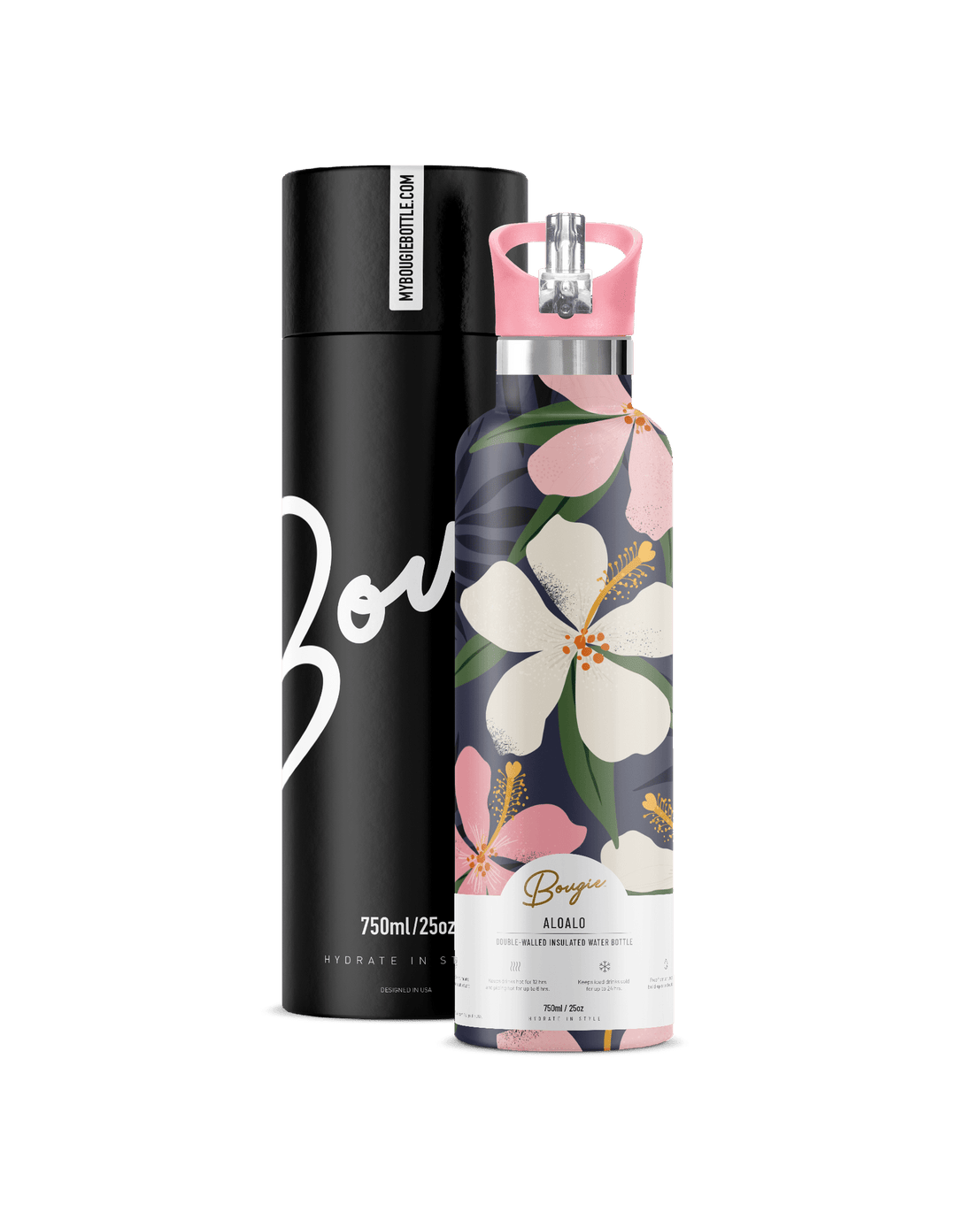 Aloalo 25oz | Tropical Hibiscus Floral