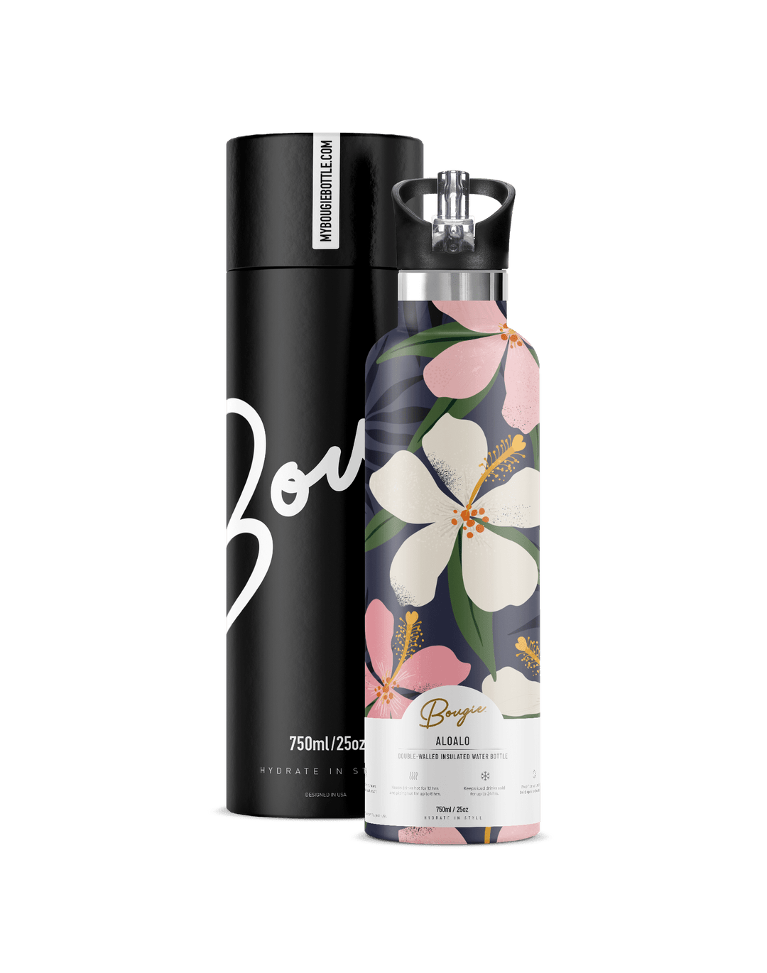 Aloalo 25oz | Tropical Hibiscus Floral