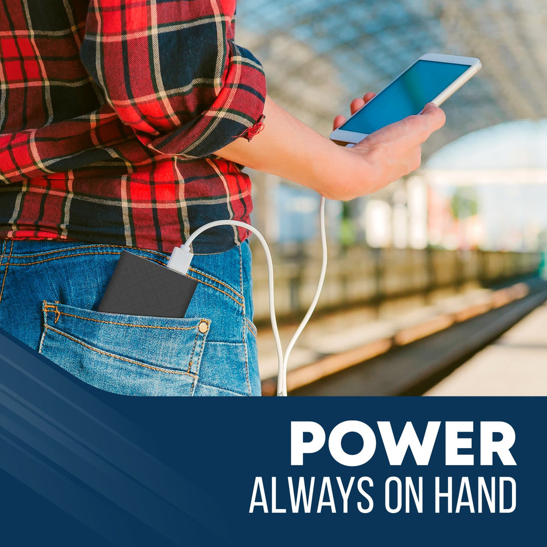 Brookstone 5,000mAh Multi-Port Slim and Fast Power Bank