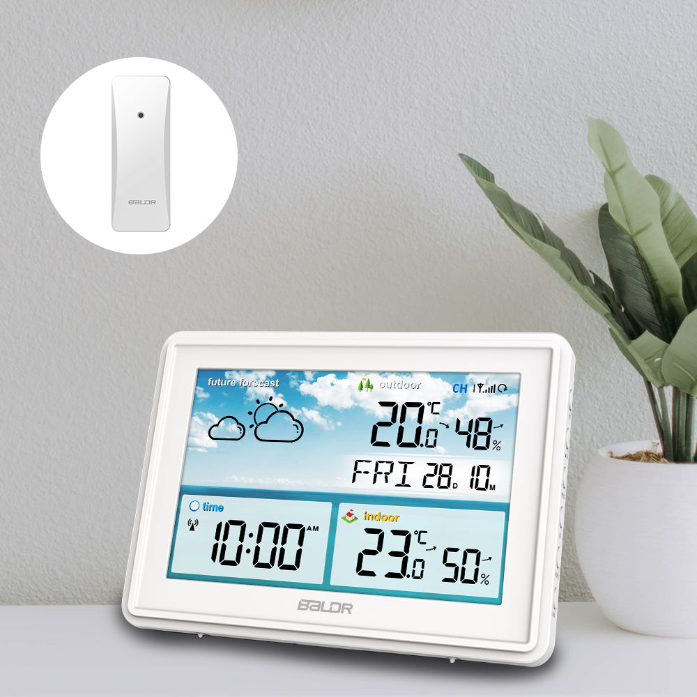 BALDR Atomic Wireless Weather Station With Indoor Outdoor Thermometer & Hygrometer