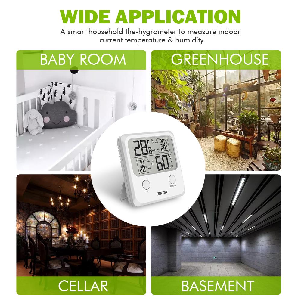 BALDR Digital Thermometer & Hygrometer