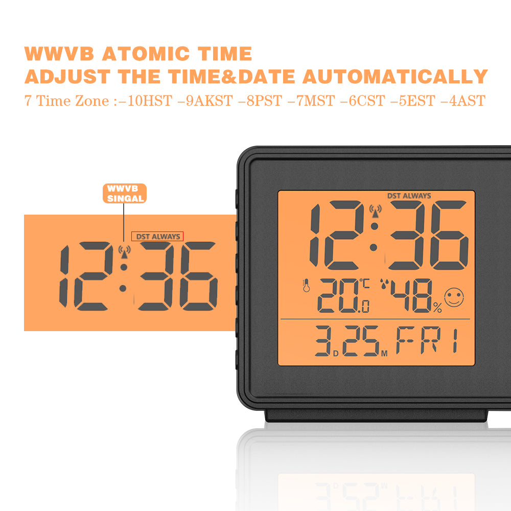 Atomic Projector Alarm Clock Ceiling Digital Wall Display
