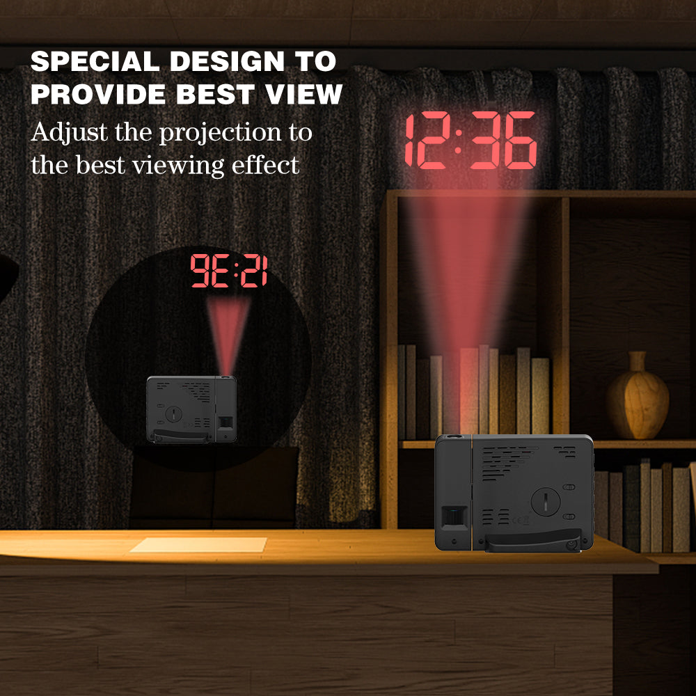 Digital Clock Key Atomic Projector Alarm Clock Ceiling Digital Wall Display