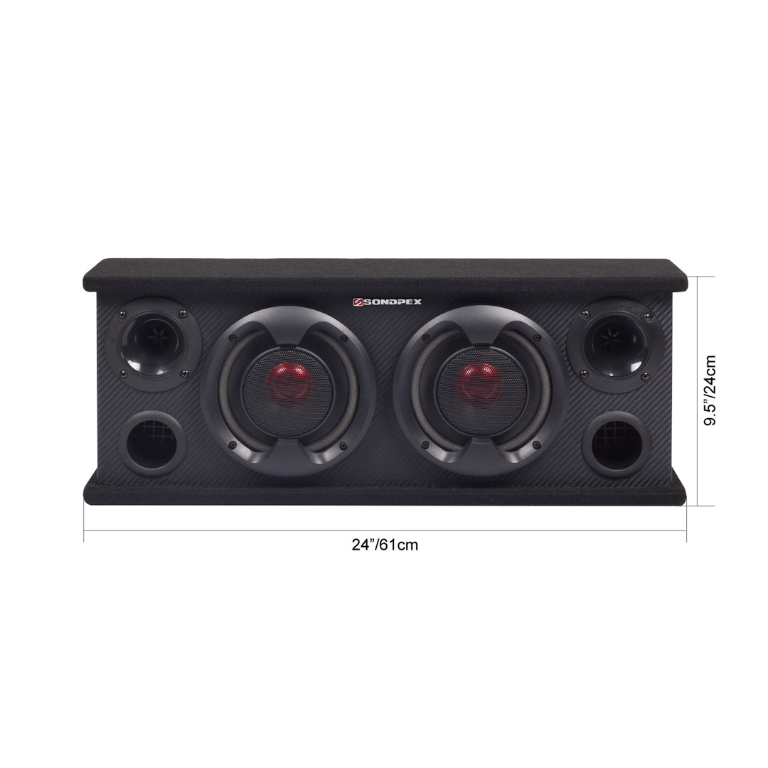 Sondpex 400W 6.5" 2-Way Speaker System for Car RV SUV Truck Boat Garage Workshop