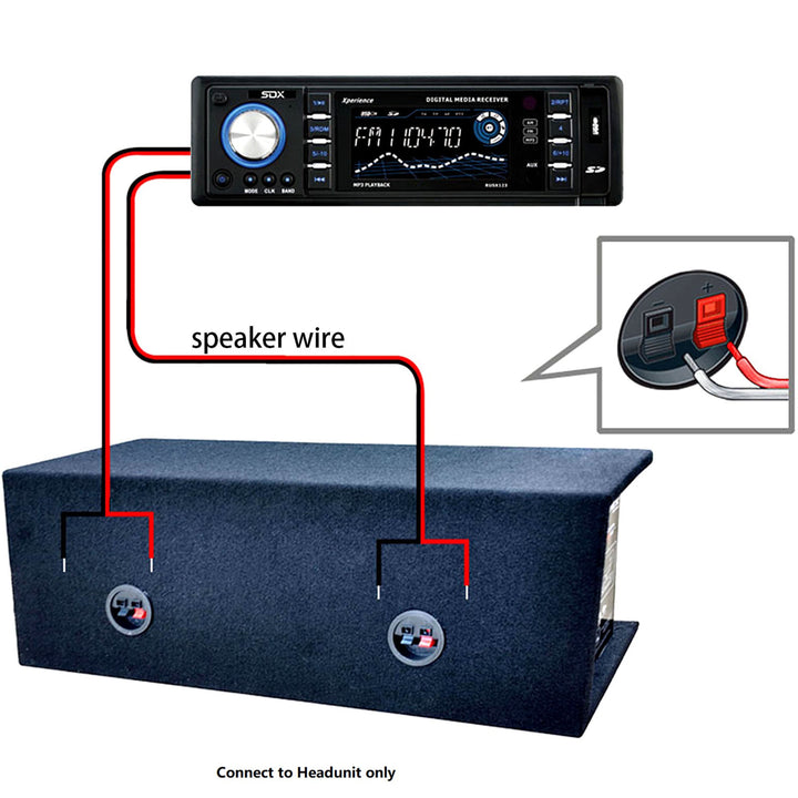 Sondpex 400W 6.5" 2-Way Speaker System for Car RV SUV Truck Boat Garage Workshop