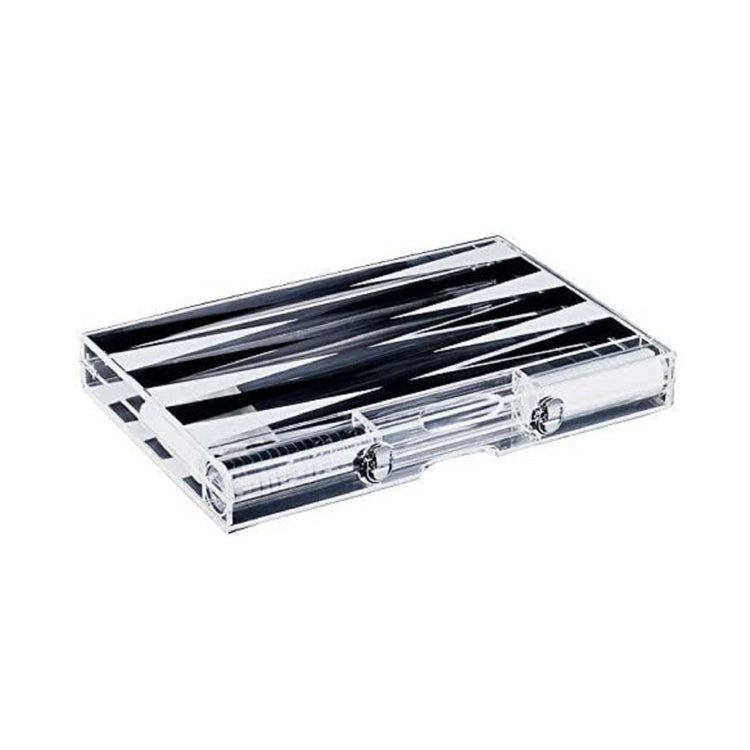 Premium 14-Inch Lucite Backgammon Set by Pursonic