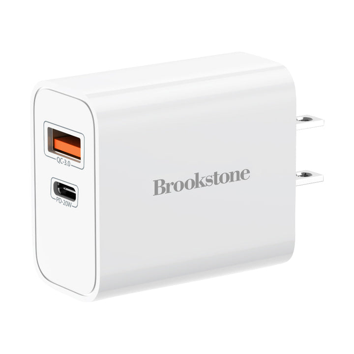 Brookstone 20W Home Charging Kit – USB-C to USB-C Cable Included