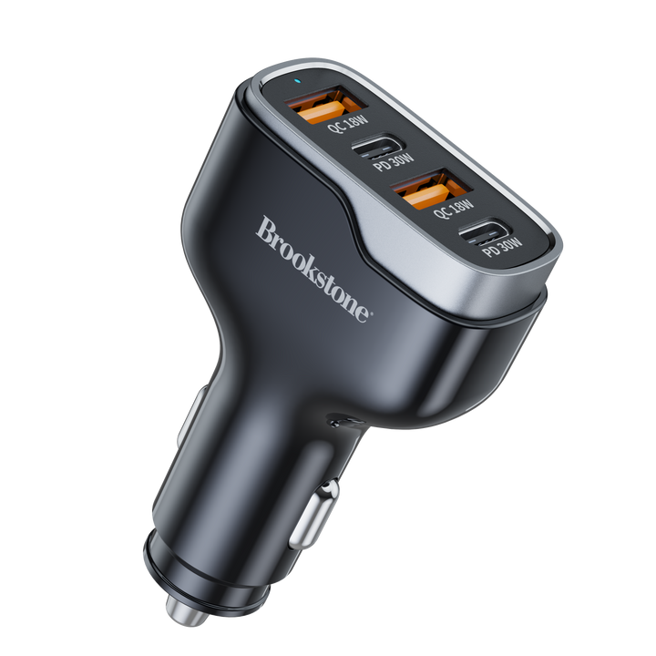 Brookstone 4 Port Rapid 75 Watt Car charger