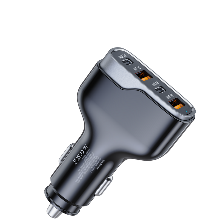 Brookstone 4 Port Rapid 75 Watt Car charger