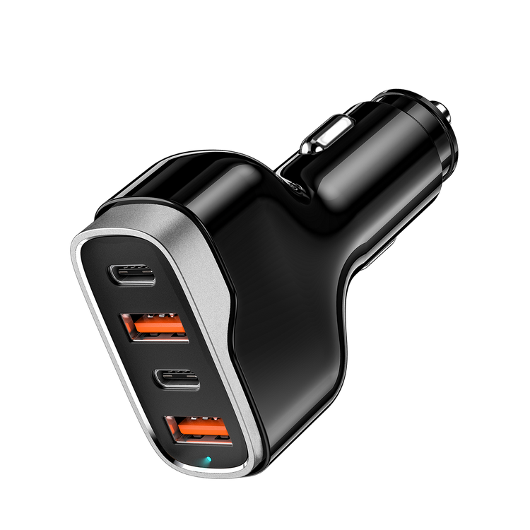 Brookstone 4 Port Rapid 75 Watt Car charger