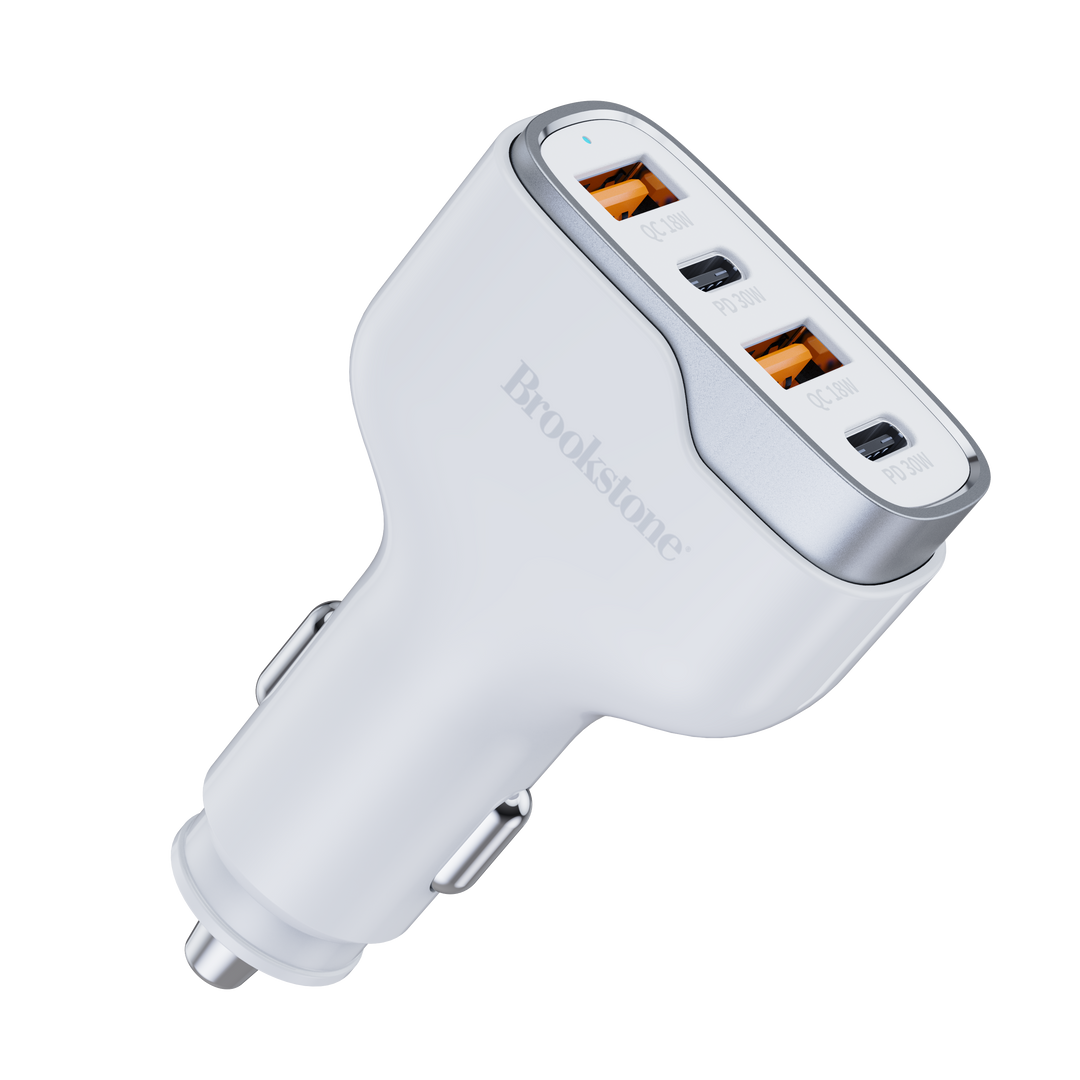 Brookstone 4 Port Rapid 75 Watt Car charger