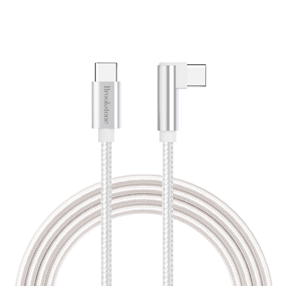 Brookstone Right Angled Type-C to C Cable (4ft, 6ft, 10ft)
